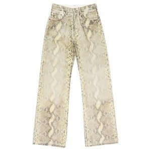 Acne Studios Relaxed Fit Jeans With Snake Print Design - NWT